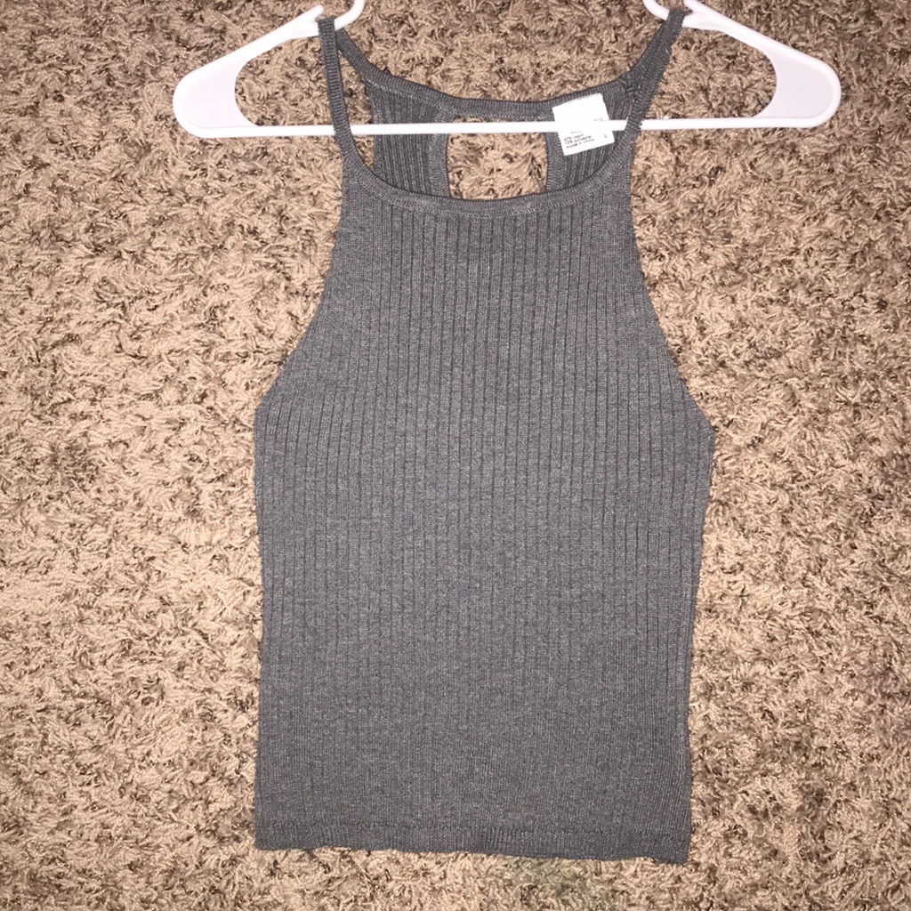 Gray Halter Tee